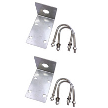 2X Stainless Steel Antenna Mount Bracket with U Style Bolts for Ham UHF VHF CB Cellular Trucker Antenna Use Accepted