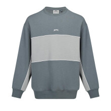 (XL, Slate/Grey) Slazenger Mens Fleece Crew Neck Sweatshirt