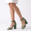 (33, Green) Block Heel Ankle Strap Sandals Size 33-43 1