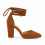 (39, Brown) Ankle Strap Block Heel Sandals Size 34-43 3