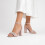 (38, Beige) Rhinestone Ankle Strap Sandals Size 33-43 3