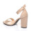 (36, Beige) Block Heel Ankle Strap Sandals Size 33-43 3