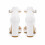 (37, White) Rhinestone Ankle Strap Sandals Size 33-43 5