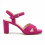 (38, Fuchsia) Ankle Strap Chunky Heel Platform Ssndals Size 33-43 3