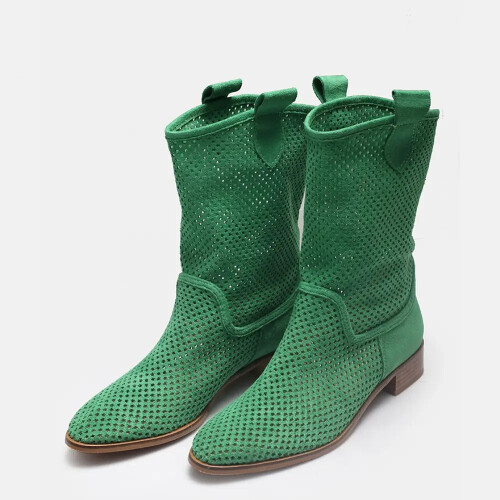 (41, Green) Summer Cowboy Boots Size 35-44 1
