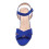 (41, Sax Blue) Ankle Strap Chunky Heel Platform Ssndals Size 33-43 4