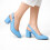 (40, Baby Blue) Ankle Strap Block Heel Sandals Size 34-42 1
