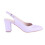 (38, Lilac) Ankle Strap Block Heel Sandals Size 34-42 3