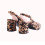 (41, Leopard) Ankle Strap Block Heel Sandals Size 34-42 5