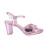 (42, Purple) Shiny Ankle Strap Chunky Heel Platform Ssndals Size 33-43 3
