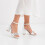 (42, White) Rhinestone Ankle Strap Sandals Size 33-43 1