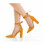 (41, Mustard) Ankle Strap Block Heel Sandals Size 34-43 1