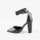 (40, Black) Ankle Strap Block Heel Sandals Size 34-43 4