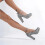 (41, Gray) Ankle Strap Block Heel Dress Shoes 3