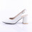 (40, White) Ankle Strap Block Heel Sandals Size 34-42 5