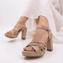 (43, Gold) Strappy Heel Wedding Shoes Size 33-43