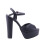 (37, Black) Platform Heel Shoes and Bag Set 4