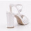(40, White) Strappy Heel Wedding Shoes Size 33-43 3