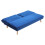 Blue Tufted Convertible Sofa Bed with 3-Position Adjustable Backrest & Wood Legs 5