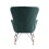 Green Diamond Back Upholstered Rocking Chair 4