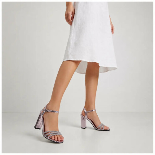 (37, Gray) High Heel Women Sandals
