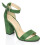 (42, Green) Block Heel Ankle Strap Sandals Size 33-43 5