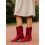 (37, Burgundy) Summer Cowboy Boots Size 35-44 2