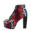 (40, Purple) Platform Lace Up Ankle Boots 2