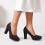 (34, Black) Chunky Platform Heels Size 34-41 1