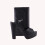 (34, Black) Platform Heel Shoes and Bag Set 2