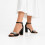 (39, Black) Rhinestone Ankle Strap Sandals Size 33-43 2