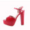 (41, Red) Platform Heel Shoes and Bag Set 4