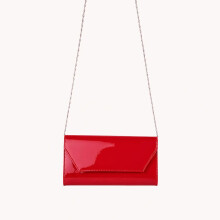 (35, Red) Platform Heel Shoes and Bag Set