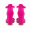 (34, Fuchsia) Rhinestone Ankle Strap Sandals Size 33-43 5
