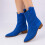 (40, Sax Blue) Summer Cowboy Boots Size 35-44 1