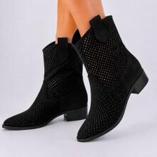 (42, Black) Summer Cowboy Boots Size 35-44