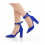 (39, Sax Blue) Ankle Strap Block Heel Sandals Size 34-43 1