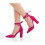 (43, Fuchsia) Ankle Strap Block Heel Sandals Size 34-43 1