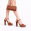 (35, Brown) Platform Heel Shoes and Bag Set 1