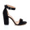 (42, Black) Block Heel Ankle Strap Sandals Size 33-43 1