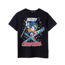 (5-6 Years) Sonic the Hedgehog Short Sleeved T-Shirt (Boys Black)