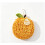 (Orange) Cute Chenille Hand Towel Ball With Hanging Loop, Soft Microfiber Washcloth, Kitchen Decor 1
