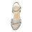 (41, Silver) Ankle Strap Chunky Heel Platform Ssndals Size 33-43 4