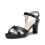 (36, Black) Ankle Strap Chunky Heel Platform Ssndals Size 33-43 5