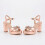 (33, Rose) Block Heel Platform Sandals with Bow Size 33-43 3