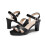 (40, Black) Ankle Strap Chunky Heel Platform Ssndals Size 33-43 3