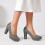 (37, Gray) Chunky Platform Heels Size 34-41 1