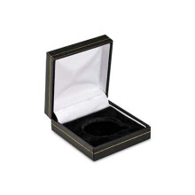 (Crown Coin | 38mm dia.) Black Leatherette Sovereign and Crown Coin Capsule Boxes