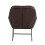 Dark Brown Faux Leather Oversized Leisure Armchair 4