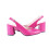 (42, Fuchsia) Ankle Strap Block Heel Sandals Size 34-42 6